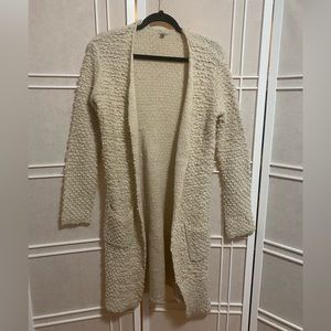 Urban Outfitters Ecote XS cream knit textured wool cardigan